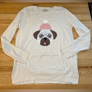 LOFT Cream Knit Sweater Top